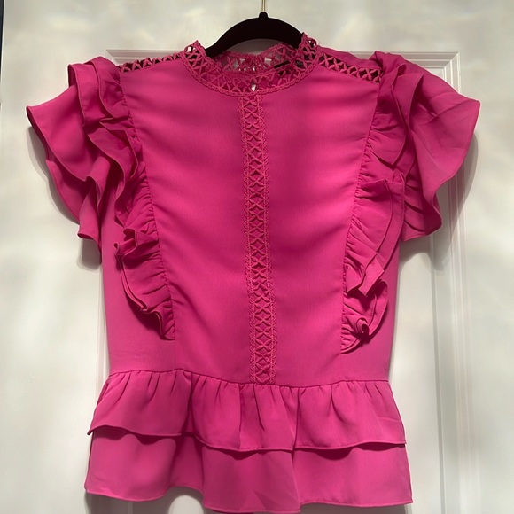 Sugarlips Tops - Sugar Lips Fuchsia Blouse